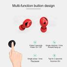 Xi9 Wireless Sports Charging Bin In-ear 5.0 Mini Bluetooth Earphone(Black Red) - 14