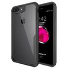 For iPhone 8 Plus & 7 Plus Transparent PC + TPU Full Coverage Shockproof Protective Back Case(Black) - 1