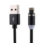 1m Weave Line USB to 8 Pin Magnetic Charging Cable(Black) - 2