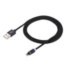 1m Weave Line USB to 8 Pin Magnetic Charging Cable(Black) - 4