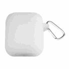 Thicken Cover Anti-drop Dust-proof Buckle Bluetooth Earphone Silicone Case for Apple Airpods(Transparent) - 1