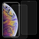 For iPhone XS Max 2pcs 9H 2.5D Tempered Glass Film - 1
