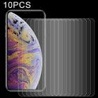 For iPhone XS Max 10pcs 9H 2.5D Tempered Glass Film - 1