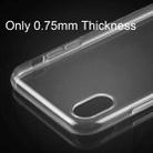For iPhone X / XS 0.75mm Ultra-thin Transparent TPU Protective Case  - 5