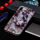 For iPhone X / XS Marble Pattern Soft TPU Case(Grey) - 1