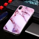For iPhone X / XS Marble Pattern Soft TPU Case(Purple) - 1