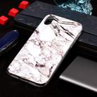 For iPhone X / XS Marble Pattern Soft TPU Case(White) - 1