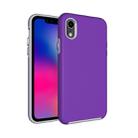 Anti-slip Armor Protective Case Back Cover Shell for    iPhone X / XS  (Purple) - 1