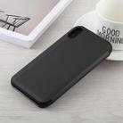 For iPhone X / XS Electroplating Mirror Horizontal Flip Leather Case with Holder(Black) - 3