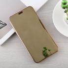 For iPhone X / XS Electroplating Mirror Horizontal Flip Leather Case with Holder(Gold) - 2