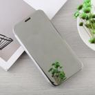 For iPhone X / XS Electroplating Mirror Horizontal Flip Leather Case with Holder(Silver) - 2