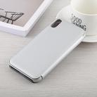 For iPhone X / XS Electroplating Mirror Horizontal Flip Leather Case with Holder(Silver) - 3