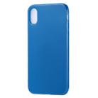 Candy Color TPU Case for iPhone X / XS(Dark Blue) - 1