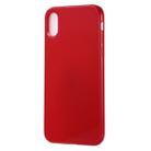 For iPhone X / XS Candy Color TPU Case(Red) - 1