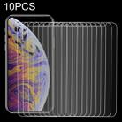 For iPhone XS / X 10pcs 9H 2.5D Tempered Glass Film - 1