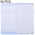 For iPhone XS Max 50 PCS 0.75mm Dropproof Transparent TPU Case (Blue) - 1