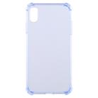 For iPhone XS Max 0.75mm Dropproof Transparent TPU Case (Blue) - 1