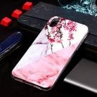 For iPhone XS Max Marble Pattern Soft TPU Case (Plum Blossom) - 1
