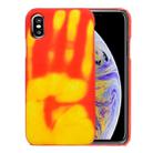 For iPhone XS Max Thermal Sensor Discoloration Protective Back Cover Case(Orange) - 1