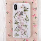 Floral Pattern Soft Case For  iPhone XS Max  6.5 inch(Purple) - 1