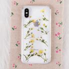 Floral Pattern Soft Case For  iPhone XS Max  6.5 inch(Yellow) - 1