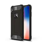 For iPhone XS Max TPU + PC Armor Combination Back Cover Case(Black) - 1