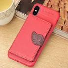 For iPhone XS Max Litchi Texture PU + TPU Horizontal Flip Leather Case with Holder & Card Slots & Wallet & Photo Frame (Red) - 1