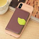 For iPhone XS Max Litchi Texture PU + TPU Horizontal Flip Leather Case with Holder & Card Slots & Wallet & Photo Frame (Brown) - 1
