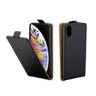 For iPhone XS Max Business Style Vertical Flip TPU Leather Case with Card Slot (Black) - 1