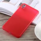 For iPhone XS Max 0.3mm Ultra-thin Frosted PP Case (Red) - 1