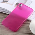 For iPhone XS Max 0.3mm Ultra-thin Frosted PP Case (Rose Red) - 1