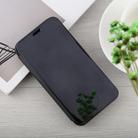 For iPhone XS Max Electroplating Mirror Horizontal Flip Leather Case with Holder(Black) - 2