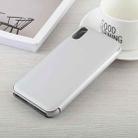 For iPhone XS Max Electroplating Mirror Horizontal Flip Leather Case with Holder(Silver) - 2