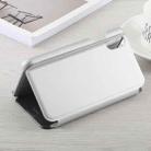 For iPhone XS Max Electroplating Mirror Horizontal Flip Leather Case with Holder(Silver) - 3
