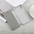 For iPhone XS Max Electroplating Mirror Horizontal Flip Leather Case with Holder(Silver) - 4