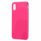 For iPhone XS Max Candy Color TPU Case(Magenta) - 1