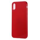 For iPhone XS Max Candy Color TPU Case(Red) - 1