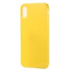 For iPhone XS Max Candy Color TPU Case(Yellow) - 1