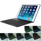 2 in 1 For iPad Air 2 Foldable Adjustable (0 - 135 Degrees) Aluminium Alloy Tablet Tablet Case Holder + Slim Bluetooth V3.0 Keyboard with 7 Colors LED Backlights & Intelligent Inductive Switch Function, Operation Distance: within 10m(Black) - 1