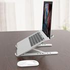 YMB1028 Portable Folding Desktop Holder Bracket for Laptop / Tablet(Silver) - 9