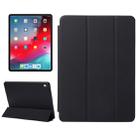 Horizontal Flip Solid Color Leather Case for iPad Pro 11 inch (2018), with Three-folding Holder & Wake-up / Sleep Function(Black) - 1