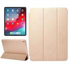 Horizontal Flip Solid Color Leather Case for iPad Pro 11 inch (2018), with Three-folding Holder & Wake-up / Sleep Function (Gold) - 1