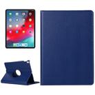 Litchi Texture Horizontal Flip 360 Degrees Rotation Leather Case for iPad Pro 11 inch (2018)，with Holder (Navy Blue) - 1