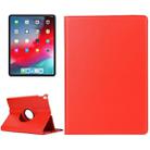 Litchi Texture Horizontal Flip 360 Degrees Rotation Leather Case for iPad Pro 11 inch (2018)，with Holder (Red) - 1
