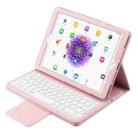 IP071 for iPad Pro 9.7 inch / iPad Air 2 / iPad Air /iPad 9.7 (2018) & iPad 9.7 (2017) Separable ABS Bluetooth Keyboard + Litchi Texture Horizontal Flip Leather Tablet Case with Holder(Pink) - 1