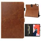 ENKAY Crazy Horse Texture + Plastic Bottom Case Horizontal Flip Leather Case for iPad Pro 11 inch (2018)，with Holder & Card Slots & Wallet & Sleep / Wake-up Function(Brown) - 1