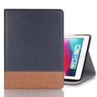 Cross Texture Horizontal Flip PU Leather Case for iPad Pro 12.9 inch (2018), with Holder & Card Slots & Wallet (Dark Blue) - 1