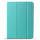ENKAY Lambskin Texture + TPU Bottom Case Horizontal Flip Leather Case for iPad Pro 11 inch (2018)，with Three-folding Holder & Sleep / Wake-up Function (Green) - 2