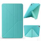 ENKAY Lambskin Texture + TPU Bottom Case Horizontal Deformation Flip Leather Case for iPad Pro 11 inch (2018)，with Three-folding Holder & Sleep / Wake-up Function (Green) - 1