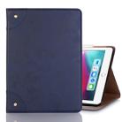 Retro Book Style Horizontal Flip PU Leather Case for iPad Pro 12.9 inch (2018), with Holder & Card Slots & Wallet (Navy Blue) - 1